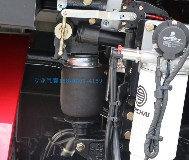 陕汽重卡德龙X5000驾驶室后气囊减震器X5000后悬空气弹簧减震气囊