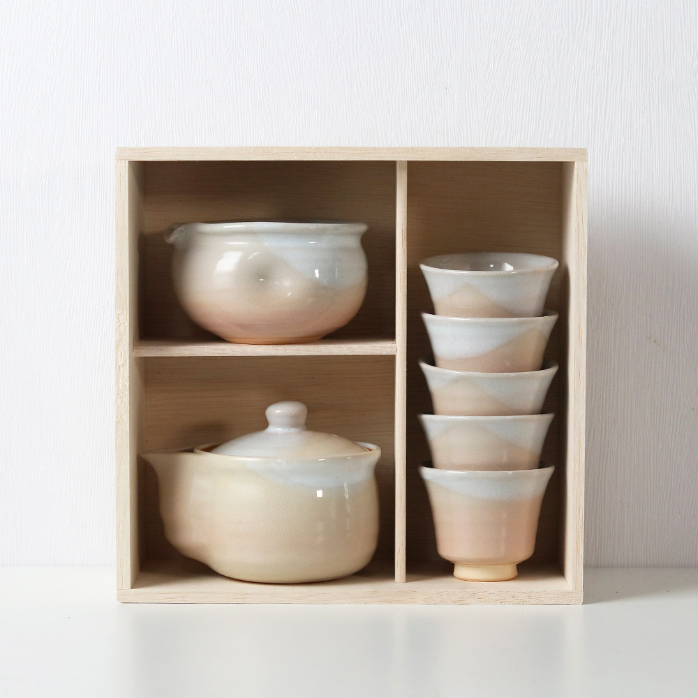 日本进口萩烧复古功夫茶具