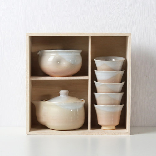 日本进口萩烧复古功夫茶具