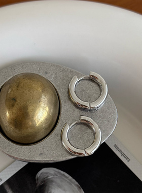 MINICYBER金银耳圈简约极简耐看时髦潮流通勤百搭设计欧美风素圈