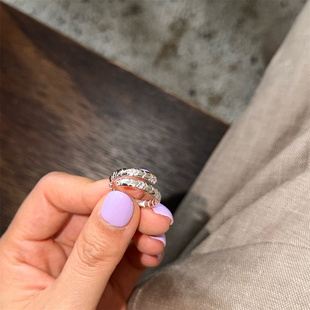 MINICYBER spiga蛇戒个性时髦项链闪锆设计小众精致高级通勤百搭