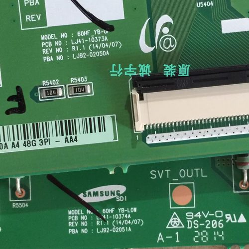 三星PA60H5000AJ缓冲板LJ41-10373A/10374A LJ92-02050一对价