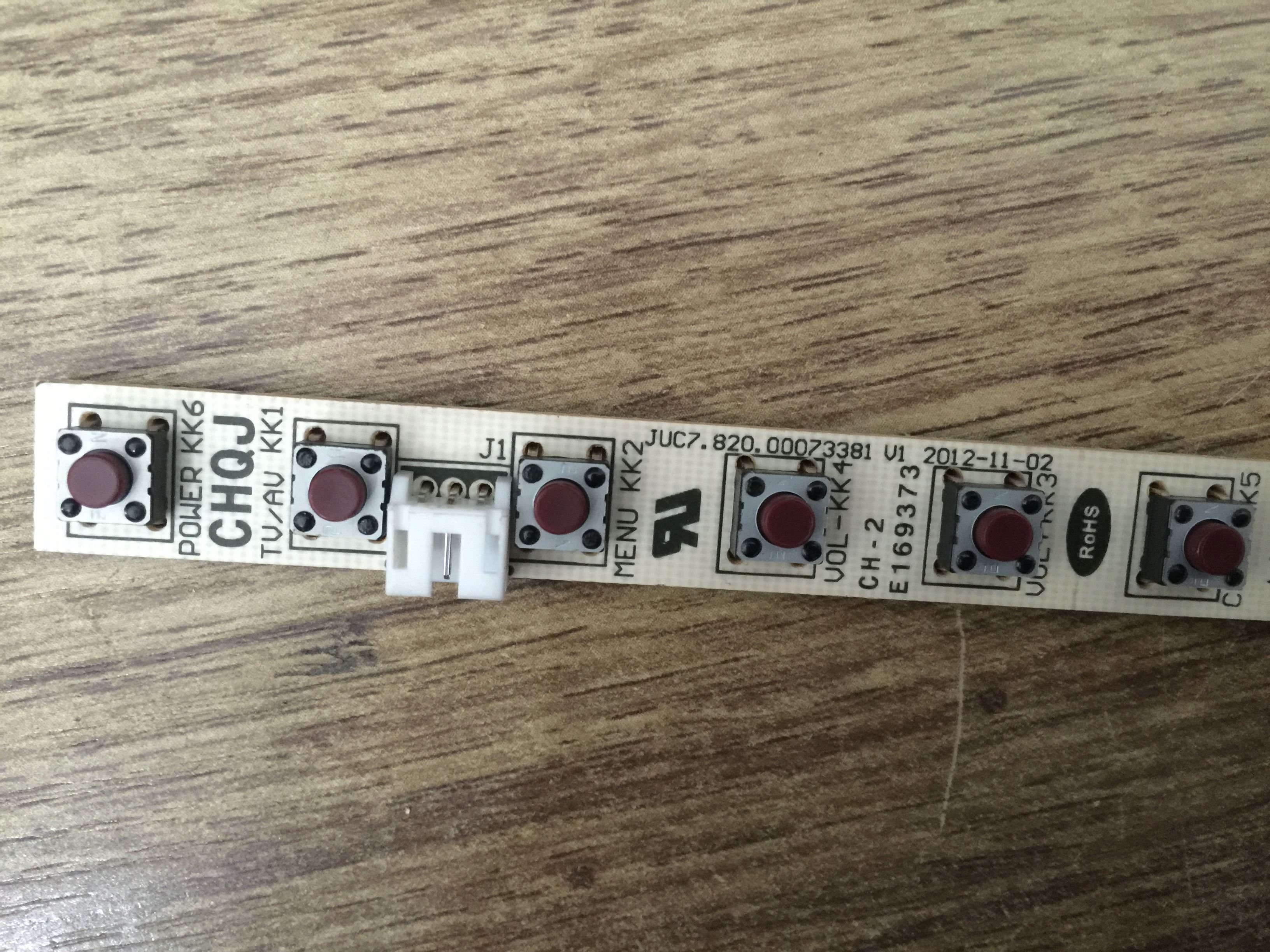 长虹3D46C2000I按键板 JUC7.820.00073381