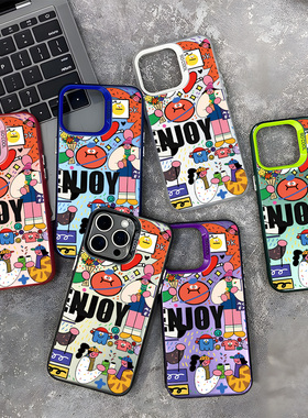 适用苹果17手机壳iPhone17promax潮牌涂鸦17Air男16女16Pro磨砂15 plus新款14防摔13时尚12个性11/xsmax硬壳8