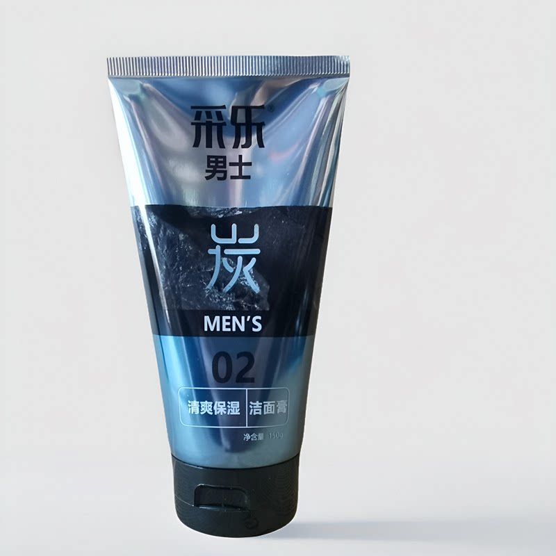 日化店采乐男士竹炭清爽保湿洁面膏150g中国国货洗面奶洁面乳