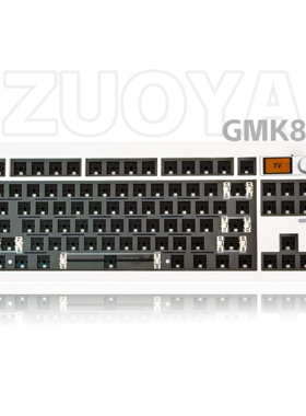GMK87三模机械键盘套件87带小屏幕旋钮Gasket结构客制化麻将音