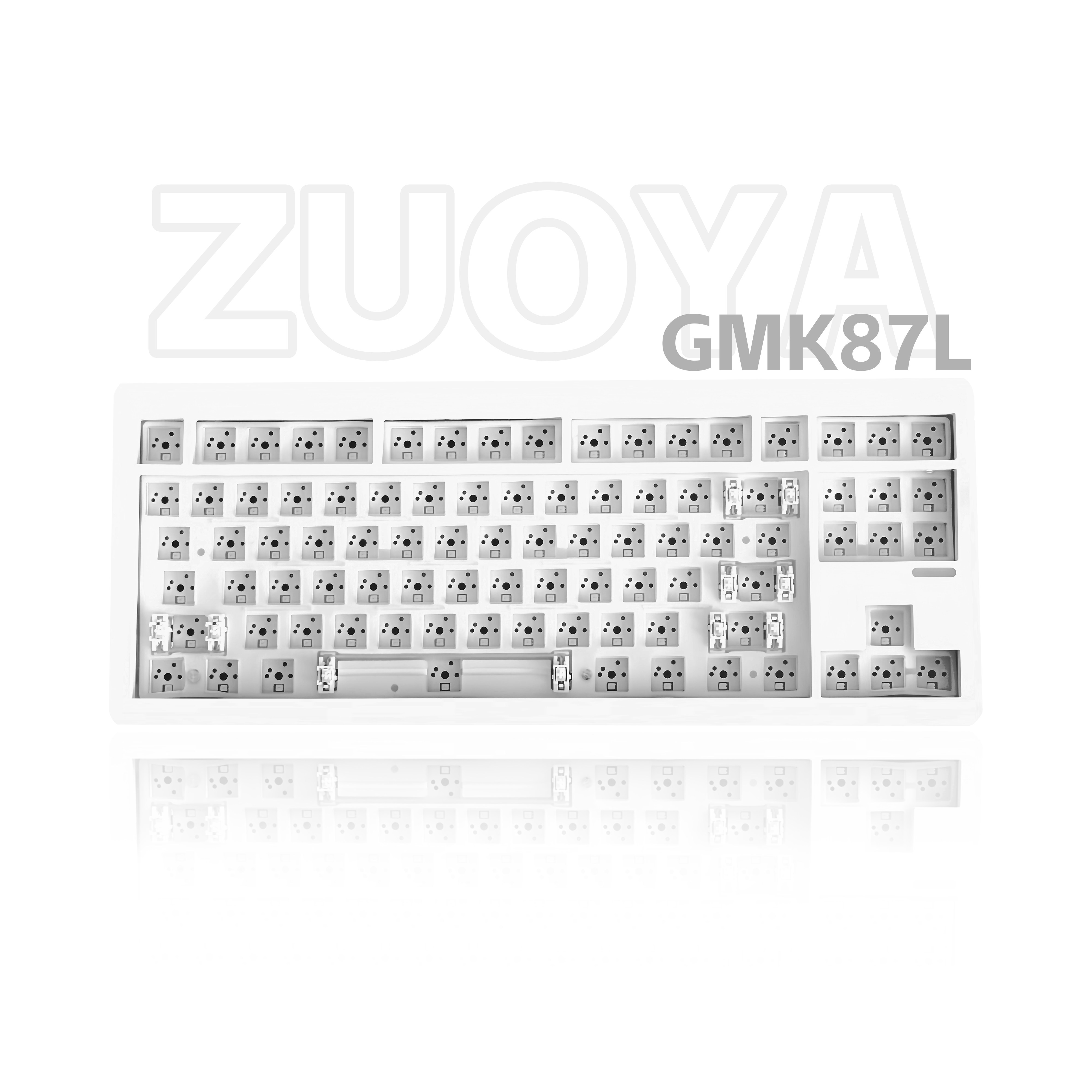 佐亚GMK87L三模客制化gasket机械键盘diy套件热插拔无线蓝牙87键图片