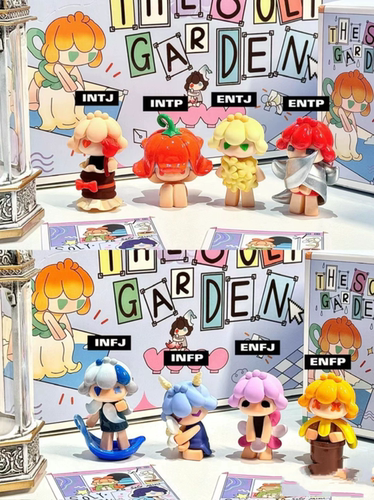 正版黑玩SOLY MINI盲盒二代花园全人格萌粒MBTI手办公仔摆件礼物