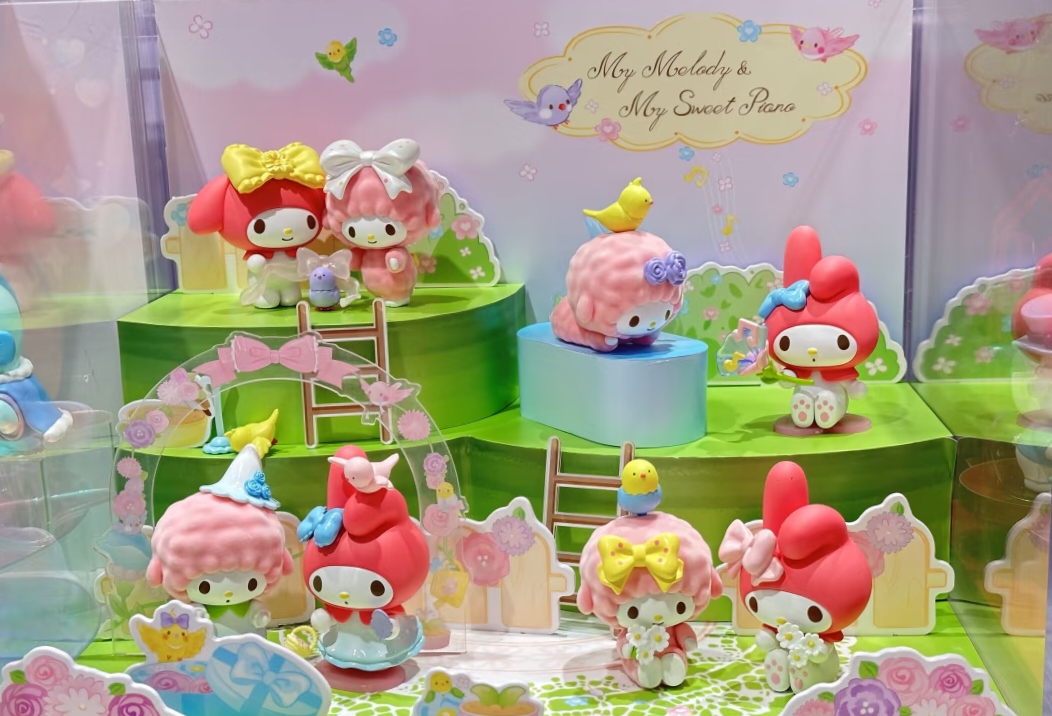 玩乐主义三丽鸥美乐蒂必爱诺小鸟奇遇系列盲盒可爱桌面摆件女礼物
