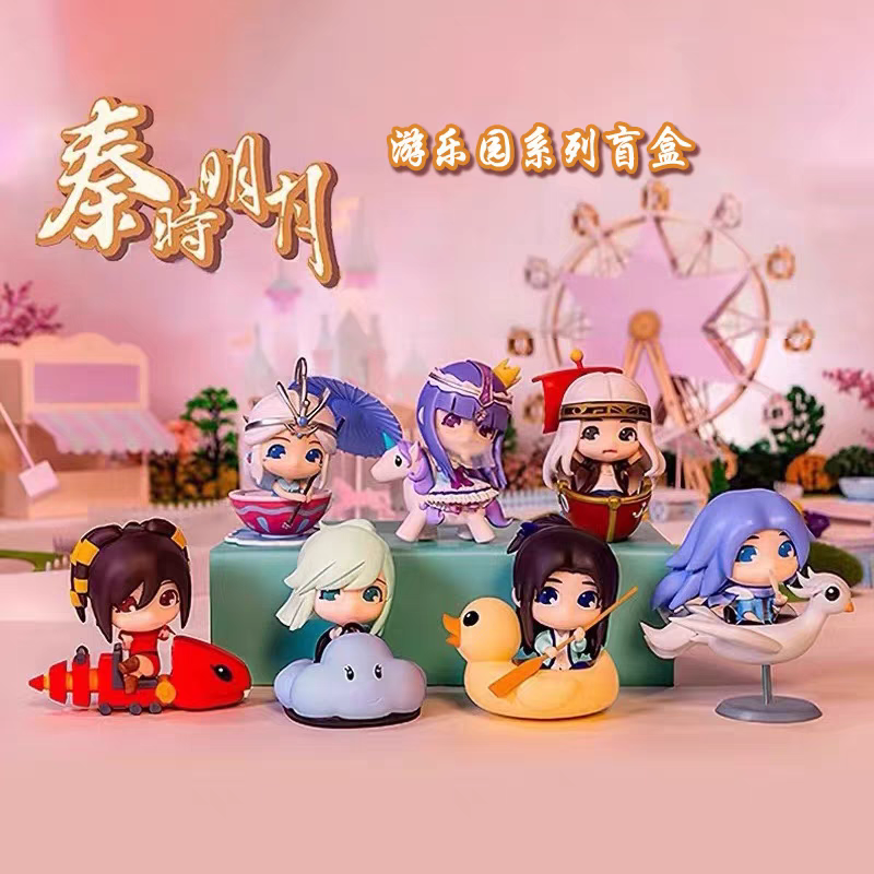 秦时明月游乐园系列盲盒张良白凤少司命卫庄手办公仔摆件动漫周边