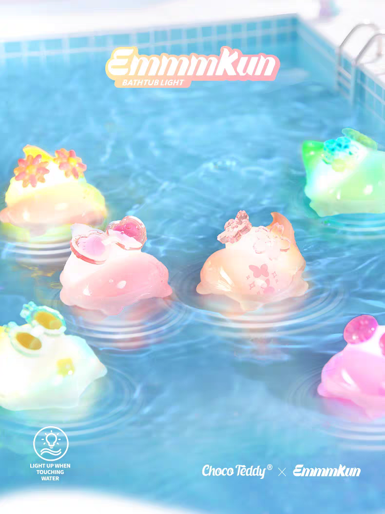 正品Emmmkun泡泡水中即亮灯系列盲盒新潮粑粑手办摆件女生送礼物