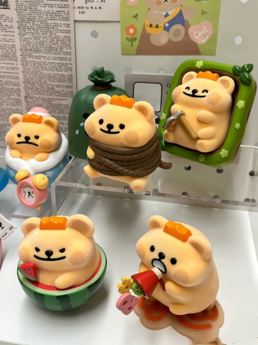 小熊虫EasyLife潮玩植绒盲盒手办公仔玩偶摆件玩具可爱情侣生日礼