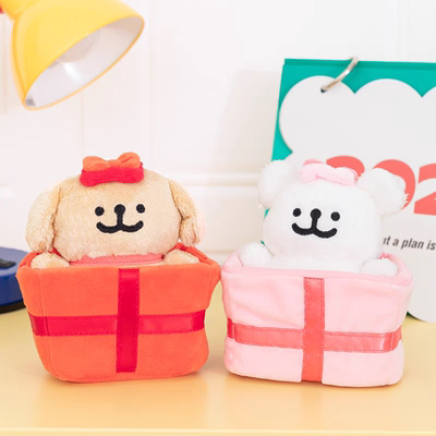 线条小狗Maltese原创毛绒玩偶礼物摆件可爱挂件玩具送女朋友闺蜜