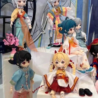 玩乐寻潮nagi兽仔踏风吟系列盲盒公仔BJD可动人偶公仔手办正版礼