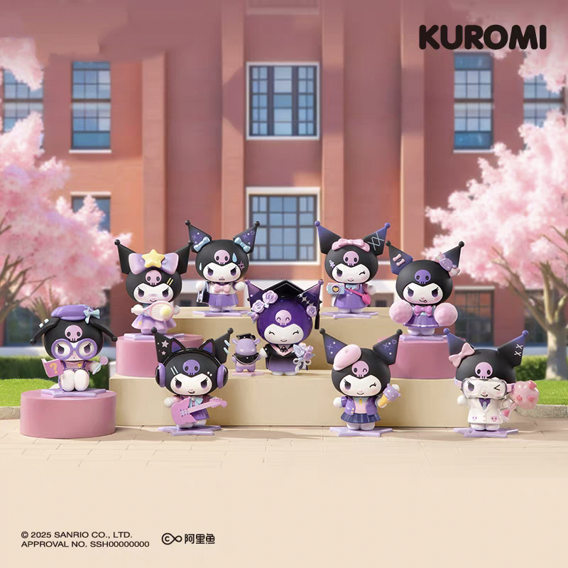 正版酷洛米校园日记系列手办盲盒玩具桌面摆件生日礼物库库洛米女