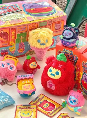 正版新品ShinWoo幽灵熊夜幕餐馆系列毛绒盲盒潮玩手办可爱女礼物