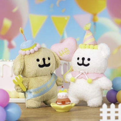 线条小狗Maltese原创生日挂件金色小狗背包挂饰系列毛绒玩具玩偶