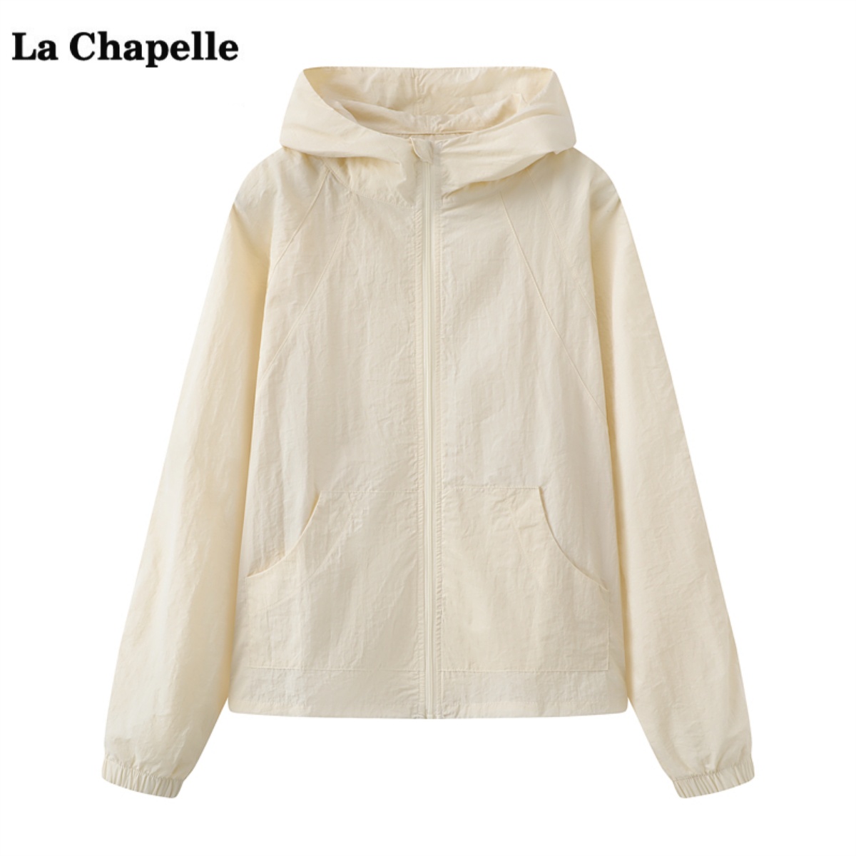 拉夏贝尔/La Chapelle户外连帽防晒服女春季新款宽松百搭外套上衣