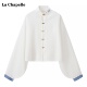 衬衫 拉夏贝尔 立领刺绣长袖 Chapelle新中式 女国风汉服改良上衣