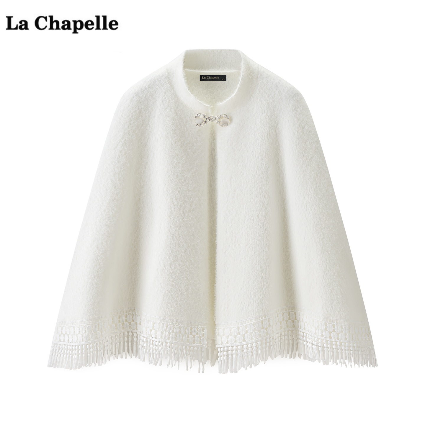 拉夏贝尔/La Chapelle新中式旗袍披肩斗篷女秋冬新款保暖披风外套