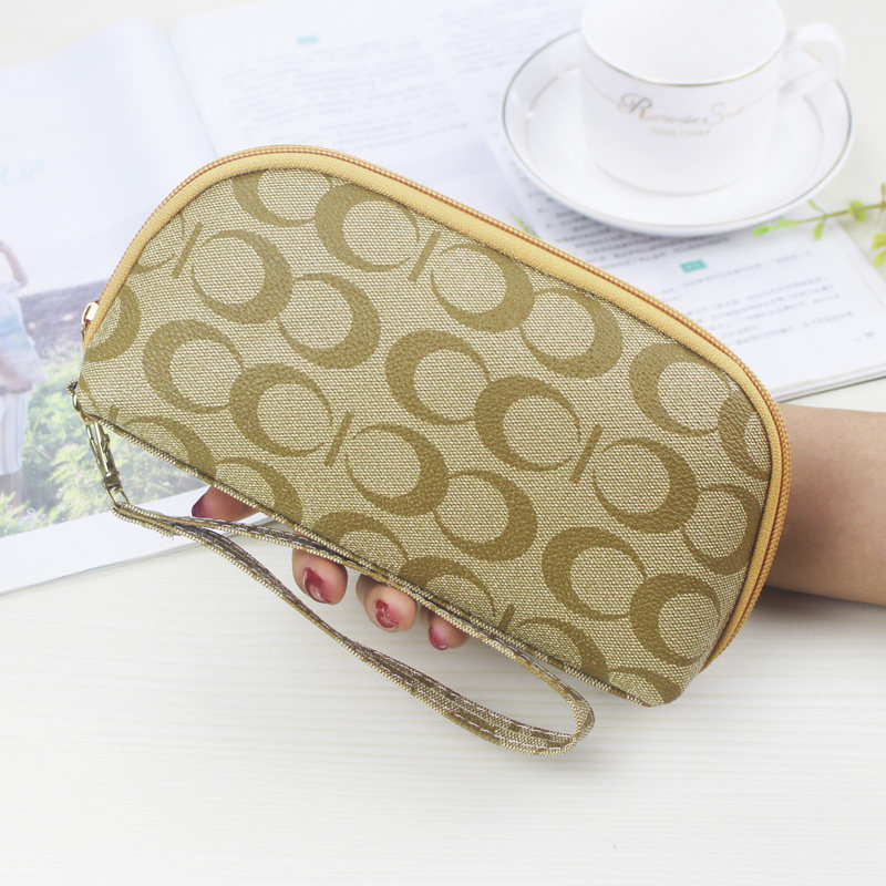 女士手拿钱包女长款简约大容量拉链贝壳包手抓包妈妈包可放手机