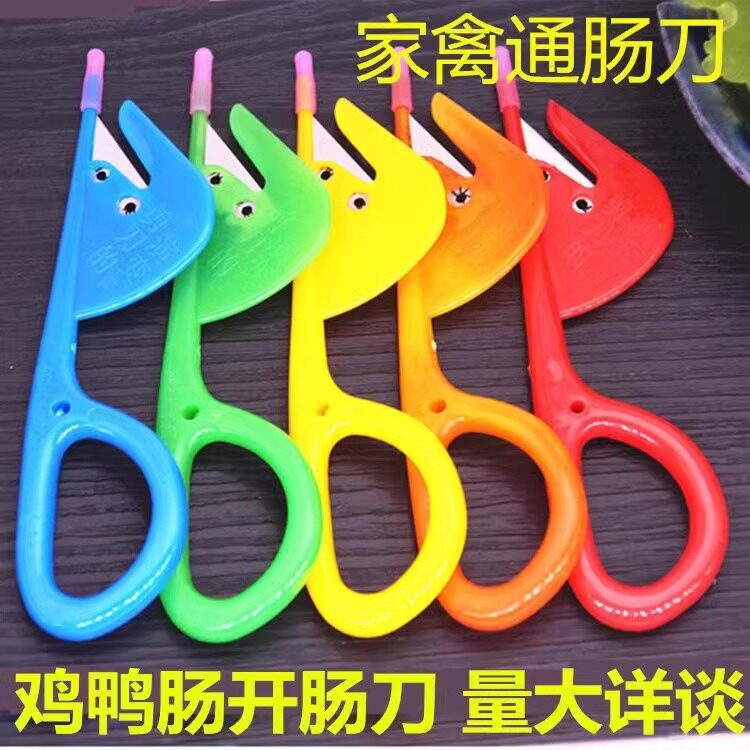 不锈钢翻肠刀鸡鸭肠通肠神器
