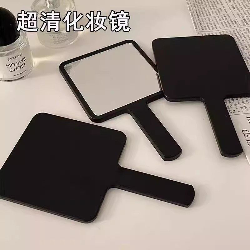 学生上课便携芭比手柄镜补妆镜