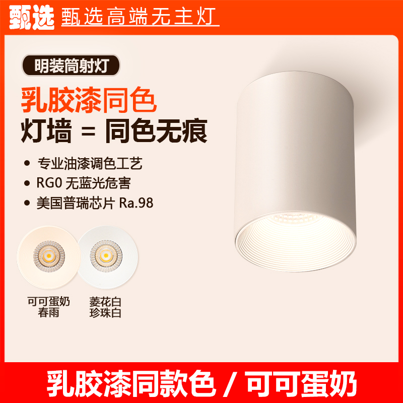 小红书推荐明装圆筒乳胶漆同色