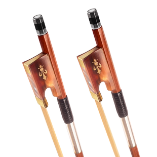 小提琴琴弓进口苏木弓演奏级牛角纯马尾尺寸全大提琴弓小提琴圆弓