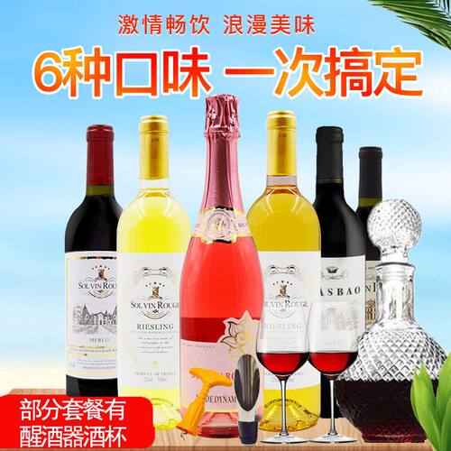 气泡酒果酒葡萄酒6合1组合套装