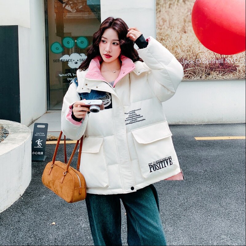 【大货】牛仔拼接工装羽绒服50绒C155-960-P305控458,女装套装/套裙,2C155