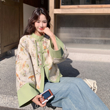 新款26春季新中式提花外套C155-8827-P165控268，女装短外套，2C155
