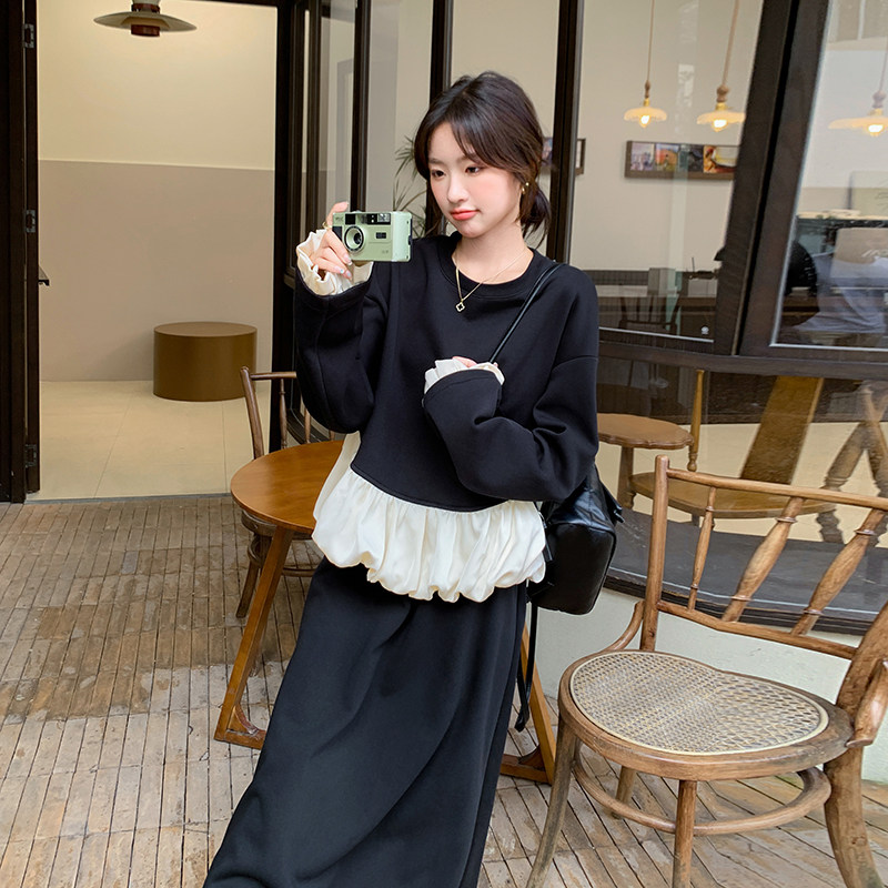 【档口+买家秀】卫衣拼色套装两件套C155-2028-P145控208,女装套装/套裙,2C155