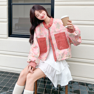 【26春新款】印花Pu外套C155-8813-P165控258图片