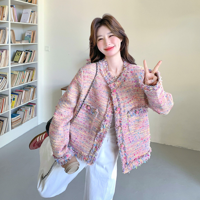 【26春新款】彩色小香风外套C155-8803-P165控258,女装套装/套裙,2C155