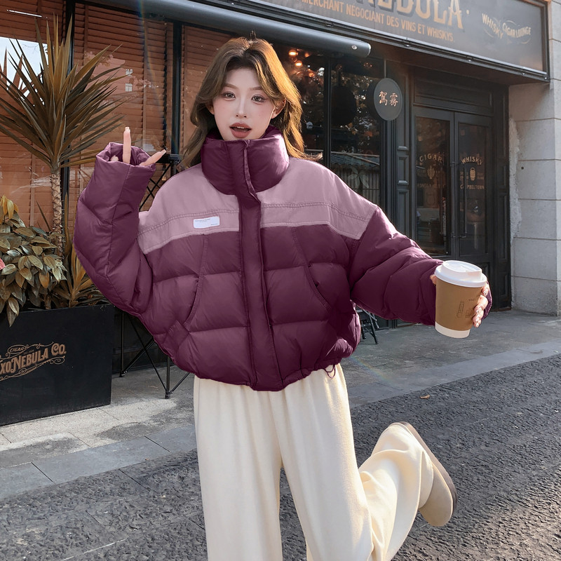 【大货】水洗牛仔拼接50绒羽绒服C155-988-P265控398,女装套装/套裙,2C155