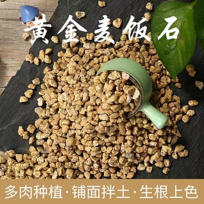 黄金软麦饭石颗粒营养多肉植物铺面拌土专用花盆栽种植上色控养根