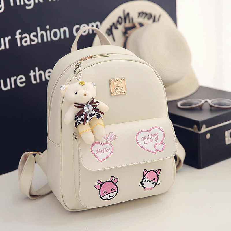 韩版儿童双肩包包女孩旅行背包女童小学生时尚休闲可爱卡通书包潮