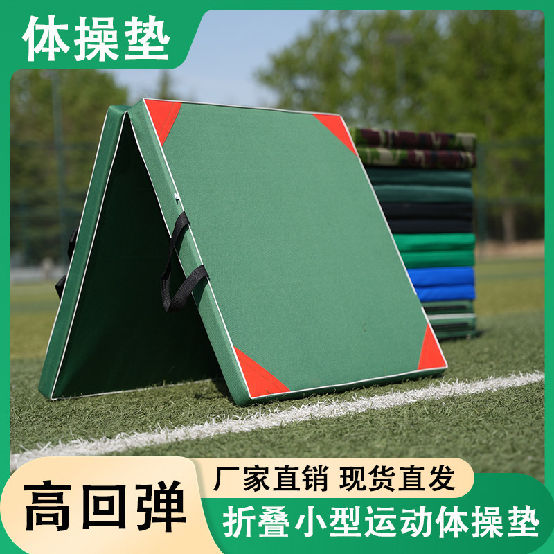 加厚防摔仰卧起坐垫子中考体育儿童专用垫折叠珍珠棉训练体操垫