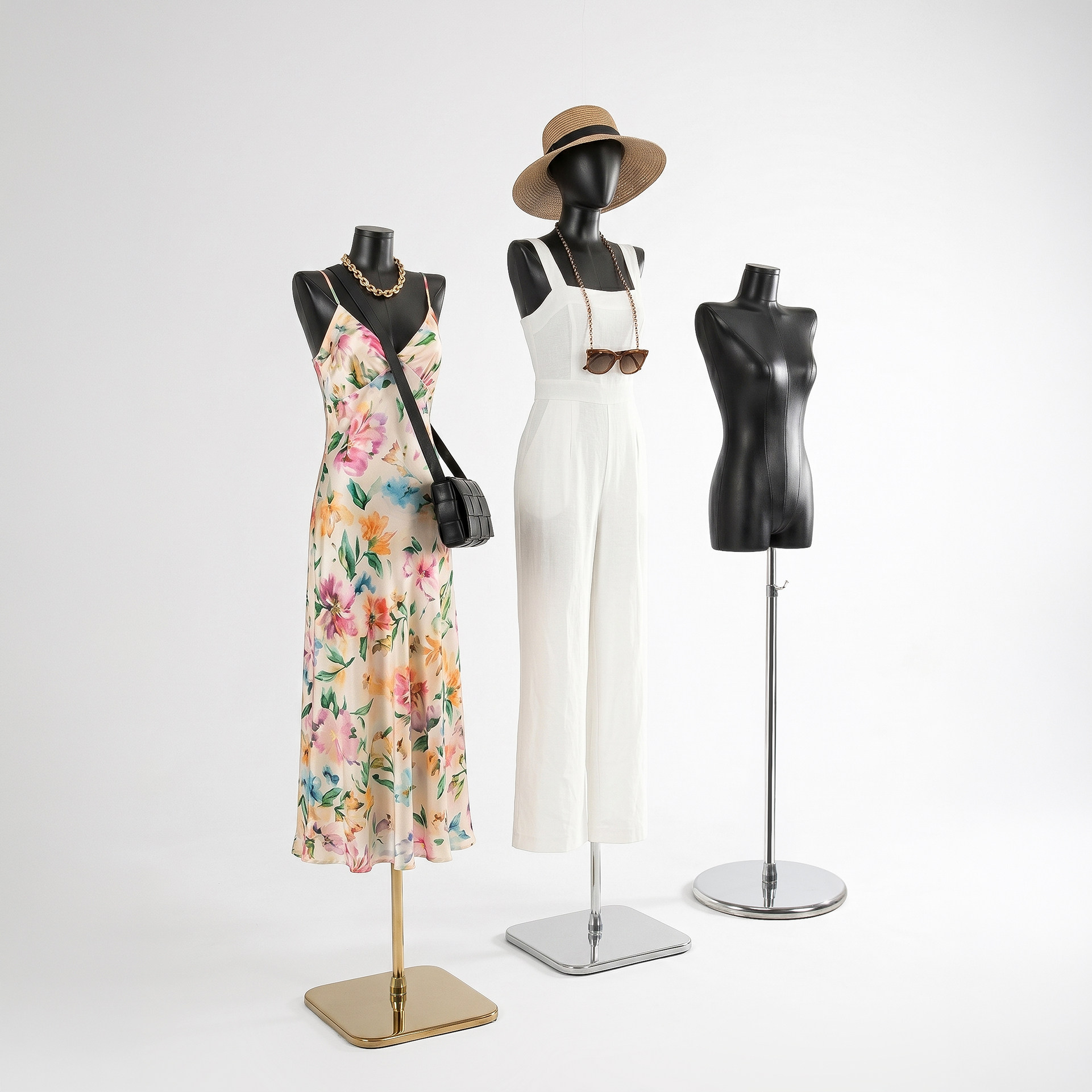 皮革平肩模特道具女半身人台韩版锁骨橱窗展示模特架子服装店假人
