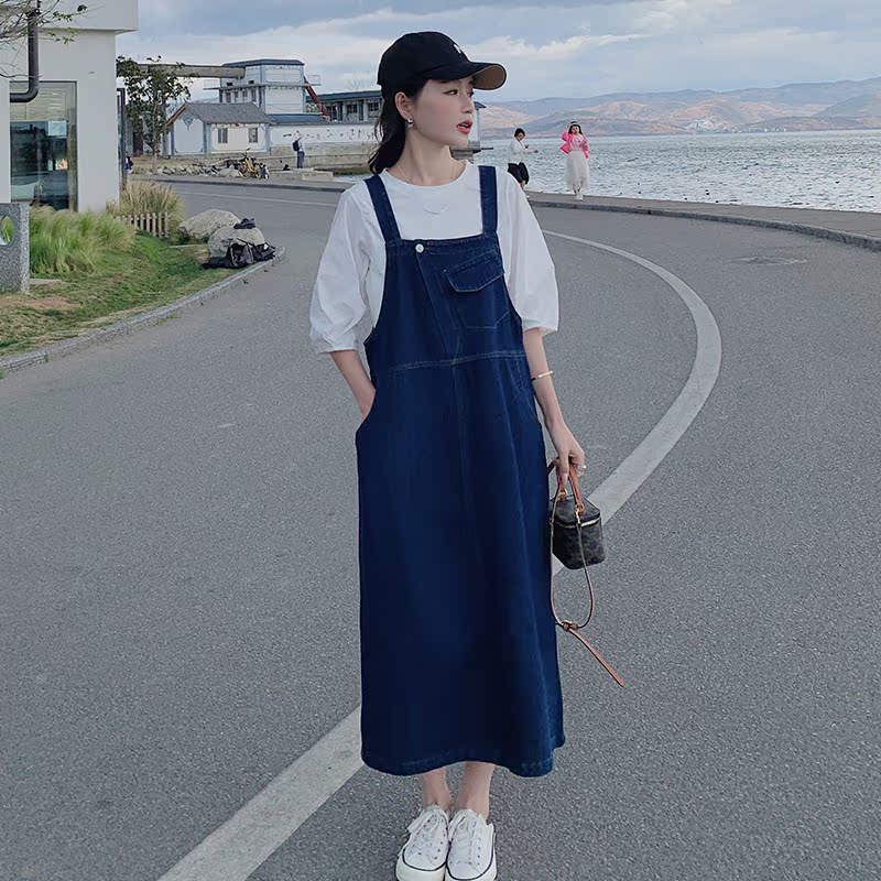 新品牛仔背带裙-款号9820套装P145K198元背带裙P115元K168，女装运动套装，浙宝305