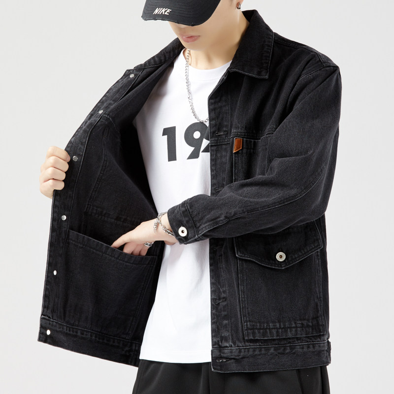 JK150-P60秋冬新品主推潮流青少年时尚男士牛仔外套无影墙模特图,男装夹克,星座224-3