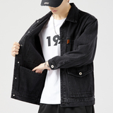 JK150-P60秋冬新品主推潮流青少年时尚男士牛仔外套无影墙模特图，男装夹克，星座224-3