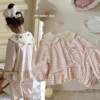 大小卷亲子款儿童睡衣家居服套装