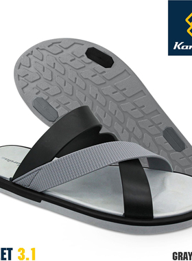 泰国进口橡胶拖鞋男士高端品牌夏外穿防滑软底交叉带耐磨沙滩凉拖