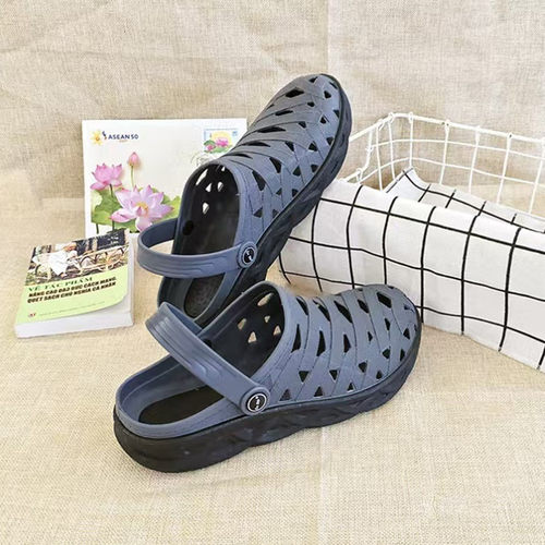 越南原装进口天然橡胶洞洞凉鞋