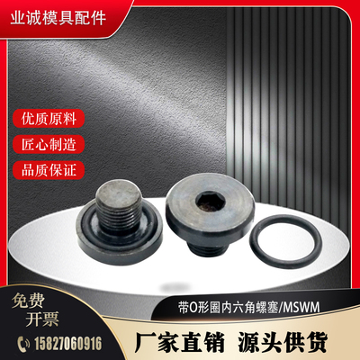 供应米标MSWM 8 10 12 14 16 18 20 24 27带O形圈堵头 内六角螺塞