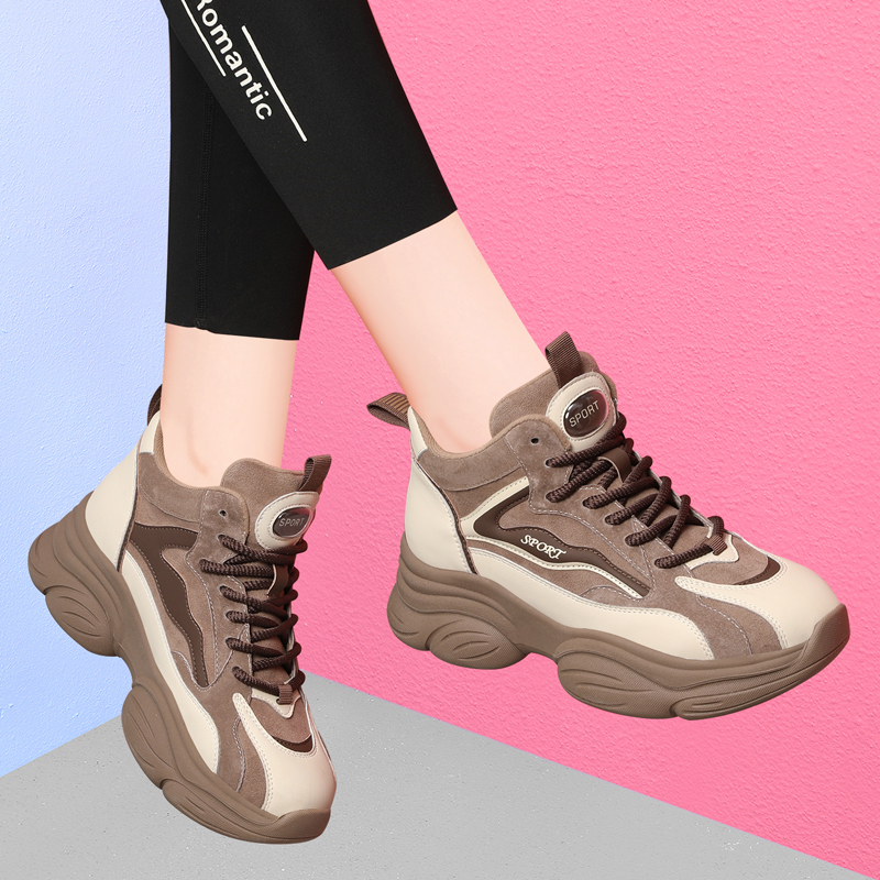 [官网]缓震真皮舒适显脚小老爹鞋