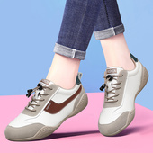 阿甘德训鞋 真皮休闲旅游鞋 女鞋 中年妈妈平底运动鞋 2026年新款 春款