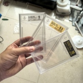 DIY自10分评级bgs透明黑标金标银标 ccg透明金标卡砖 PSA卡标透明